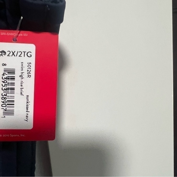 Spanx swim high rise brief in Sun kissed Navy, New with Tags - Picture 5 of 6